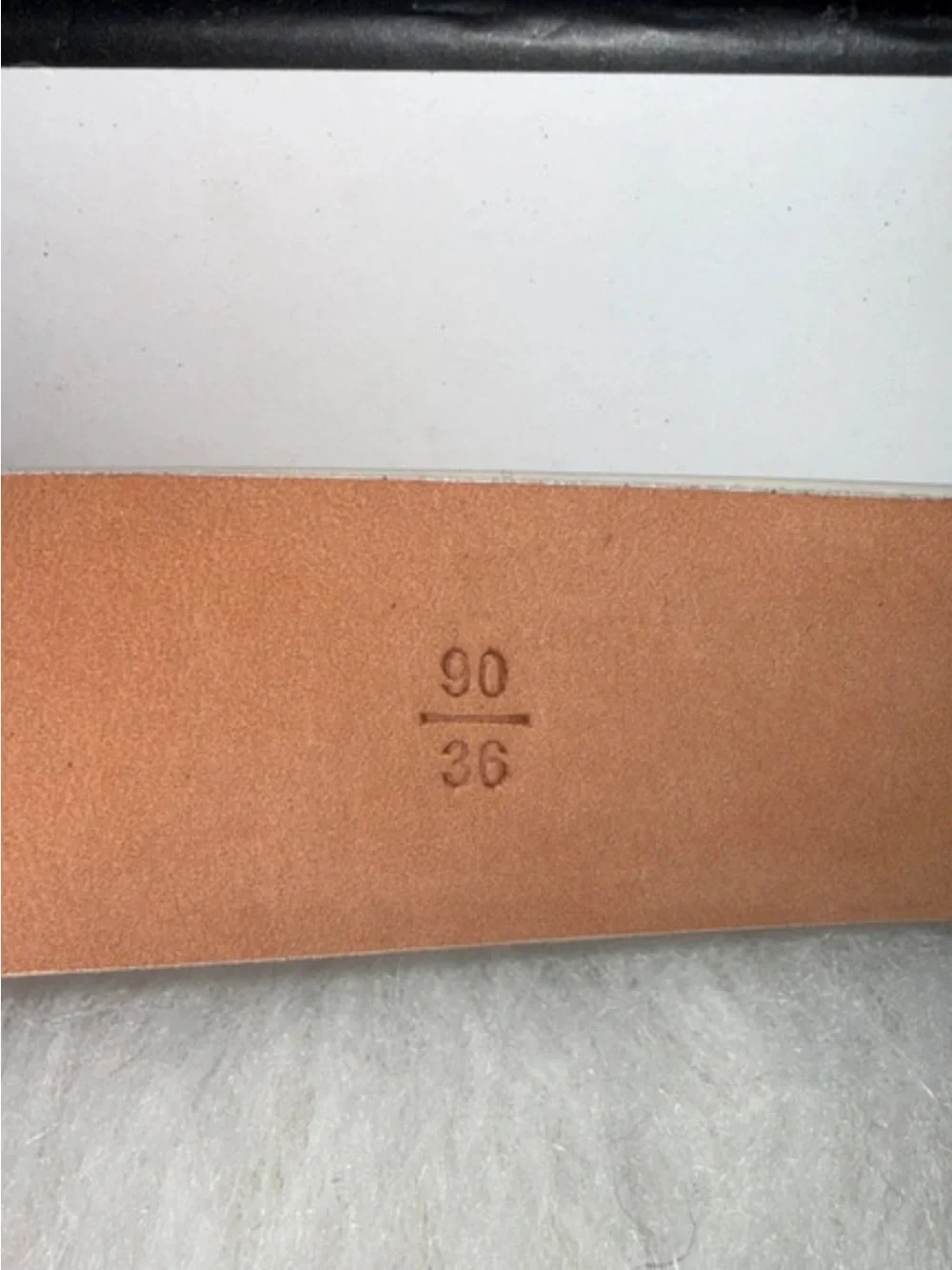 White Interlocking Logo Belt